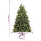 vidaXL Künstlicher Weihnachtsbaum Klappbar mit Zapfen 240 cm vidaXL Künstlicher Weihnachtsbaum Klappbar mit Zapfen 240 cm