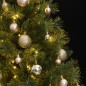 vidaXL Künstlicher Weihnachtsbaum Klappbar 150 LEDs & Kugeln 150 cm vidaXL Künstlicher Weihnachtsbaum Klappbar 150 LEDs & Kugeln 150 cm