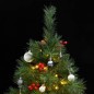 vidaXL Künstlicher Weihnachtsbaum Klappbar 150 LEDs & Kugeln 120 cm vidaXL Künstlicher Weihnachtsbaum Klappbar 150 LEDs & Kugeln 120 cm