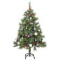 vidaXL Künstlicher Weihnachtsbaum Klappbar 150 LEDs & Kugeln 120 cm vidaXL Künstlicher Weihnachtsbaum Klappbar 150 LEDs & Kugeln 120 cm