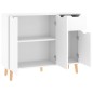 vidaXL Sideboard Hochglanz-Weiß 90x30x72 cm Holzwerkstoff vidaXL Sideboard Hochglanz-Weiß 90x30x72 cm Holzwerkstoff