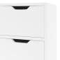 vidaXL Sideboard Hochglanz-Weiß 90x30x72 cm Holzwerkstoff vidaXL Sideboard Hochglanz-Weiß 90x30x72 cm Holzwerkstoff