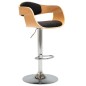 Barhocker 2 Stk. Schwarz Bugholz und Kunstleder Barhocker 2 Stk. Schwarz Bugholz und Kunstleder