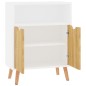 vidaXL Sideboard Weiß und Sonoma-Eiche 60x30x72 cm Holzwerkstoff vidaXL Sideboard Weiß und Sonoma-Eiche 60x30x72 cm Holzwerkstoff