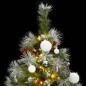 vidaXL Künstlicher Weihnachtsbaum Klappbar 150 LEDs & Kugeln 150 cm vidaXL Künstlicher Weihnachtsbaum Klappbar 150 LEDs & Kugeln 150 cm