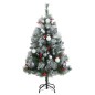 vidaXL Künstlicher Weihnachtsbaum Klappbar 150 LEDs & Kugeln 150 cm vidaXL Künstlicher Weihnachtsbaum Klappbar 150 LEDs & Kugeln 150 cm