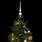 vidaXL Künstlicher Weihnachtsbaum Klappbar 150 LEDs & Kugeln 150 cm vidaXL Künstlicher Weihnachtsbaum Klappbar 150 LEDs & Kugeln 150 cm