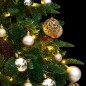vidaXL Künstlicher Weihnachtsbaum Klappbar 150 LEDs & Kugeln 150 cm vidaXL Künstlicher Weihnachtsbaum Klappbar 150 LEDs & Kugeln 150 cm