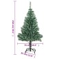 vidaXL Künstlicher Weihnachtsbaum Beschneit Grün 150 cm vidaXL Künstlicher Weihnachtsbaum Beschneit Grün 150 cm