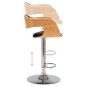 Barhocker 2 Stk. Schwarz Bugholz und Kunstleder Barhocker 2 Stk. Schwarz Bugholz und Kunstleder