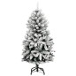 vidaXL Künstlicher Weihnachtsbaum Klappbar 150 LEDs & Kugeln 150 cm vidaXL Künstlicher Weihnachtsbaum Klappbar 150 LEDs & Kugeln 150 cm