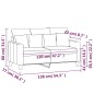 vidaXL 2-Sitzer-Sofa Weinrot 120 cm Stoff vidaXL 2-Sitzer-Sofa Weinrot 120 cm Stoff
