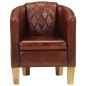 vidaXL Clubsessel Braun Echtleder vidaXL Clubsessel Braun Echtleder