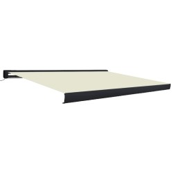 Kassettenmarkise mit Motor 400x300 cm Creme