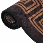 vidaXL Teppich Waschbar Schwarz und Gold 120x170 cm Rutschfest vidaXL Teppich Waschbar Schwarz und Gold 120x170 cm Rutschfest