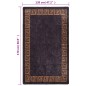 vidaXL Teppich Waschbar Schwarz und Gold 120x170 cm Rutschfest vidaXL Teppich Waschbar Schwarz und Gold 120x170 cm Rutschfest
