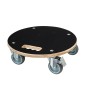 Nature Pflanzenroller Rund Ø38cm Schwarz Holz Nature Pflanzenroller Rund Ø38cm Schwarz Holz