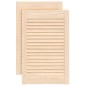 vidaXL Schranktüren Lamellen-Design 2 Stk. 61,5x39,4 cm Massivholz vidaXL Schranktüren Lamellen-Design 2 Stk. 61,5x39,4 cm Massivholz