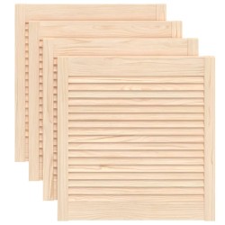 vidaXL Schranktüren Lamellen-Design 4 Stk. 61,5x59,4 cm Massivholz
