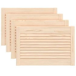 vidaXL Schranktüren Lamellen-Design 4 Stk. 39,5x59,4 cm Massivholz