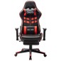 vidaXL Gaming-Stuhl mit Fußstütze Schwarz und Rot Kunstleder vidaXL Gaming-Stuhl mit Fußstütze Schwarz und Rot Kunstleder