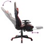 vidaXL Gaming-Stuhl mit Fußstütze Schwarz und Rot Kunstleder vidaXL Gaming-Stuhl mit Fußstütze Schwarz und Rot Kunstleder