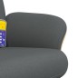 vidaXL Massagesessel mit Fußhocker Dunkelgrau Stoff vidaXL Massagesessel mit Fußhocker Dunkelgrau Stoff