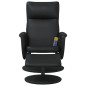 vidaXL Massagesessel mit Fußhocker Schwarz Kunstleder vidaXL Massagesessel mit Fußhocker Schwarz Kunstleder