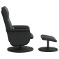 vidaXL Massagesessel mit Fußhocker Schwarz Kunstleder vidaXL Massagesessel mit Fußhocker Schwarz Kunstleder