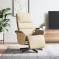 vidaXL Relaxsessel mit Fußteil Creme Stoff vidaXL Relaxsessel mit Fußteil Creme Stoff