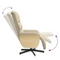 vidaXL Relaxsessel mit Fußteil Creme Stoff vidaXL Relaxsessel mit Fußteil Creme Stoff