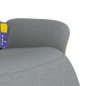 vidaXL Massagesessel mit Fußteil Hellgrau Stoff vidaXL Massagesessel mit Fußteil Hellgrau Stoff