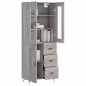 Highboard Grau Sonoma 69,5x34x180 cm Holzwerkstoff Highboard Grau Sonoma 69,5x34x180 cm Holzwerkstoff