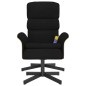 vidaXL Massagesessel mit Fußhocker Schwarz Stoff vidaXL Massagesessel mit Fußhocker Schwarz Stoff