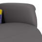 vidaXL Massagesessel mit Fußteil Grau Kunstleder vidaXL Massagesessel mit Fußteil Grau Kunstleder