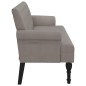 vidaXL Sitzbank mit Rückenlehne Taupe 120x62x75,5 cm Stoff vidaXL Sitzbank mit Rückenlehne Taupe 120x62x75,5 cm Stoff