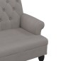 vidaXL Sitzbank mit Rückenlehne Taupe 120x62x75,5 cm Stoff vidaXL Sitzbank mit Rückenlehne Taupe 120x62x75,5 cm Stoff