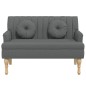 vidaXL Sitzbank mit Kissen Dunkelgrau 113x64,5x75,5 cm Stoff vidaXL Sitzbank mit Kissen Dunkelgrau 113x64,5x75,5 cm Stoff