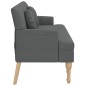 vidaXL Sitzbank mit Kissen Dunkelgrau 113x64,5x75,5 cm Stoff vidaXL Sitzbank mit Kissen Dunkelgrau 113x64,5x75,5 cm Stoff