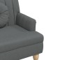 vidaXL Sitzbank mit Kissen Dunkelgrau 113x64,5x75,5 cm Stoff vidaXL Sitzbank mit Kissen Dunkelgrau 113x64,5x75,5 cm Stoff