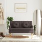 vidaXL Sitzbank mit Kissen Dunkelbraun 113x64,5x75,5 cm Stoff vidaXL Sitzbank mit Kissen Dunkelbraun 113x64,5x75,5 cm Stoff