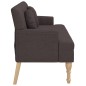 vidaXL Sitzbank mit Kissen Dunkelbraun 113x64,5x75,5 cm Stoff vidaXL Sitzbank mit Kissen Dunkelbraun 113x64,5x75,5 cm Stoff