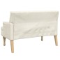 vidaXL Sitzbank mit Kissen Leinen 113x64,5x75,5 cm Stoff vidaXL Sitzbank mit Kissen Leinen 113x64,5x75,5 cm Stoff