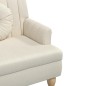 vidaXL Sitzbank mit Kissen Leinen 113x64,5x75,5 cm Stoff vidaXL Sitzbank mit Kissen Leinen 113x64,5x75,5 cm Stoff
