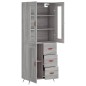 Highboard Grau Sonoma 69,5x34x180 cm Holzwerkstoff Highboard Grau Sonoma 69,5x34x180 cm Holzwerkstoff