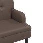 vidaXL Sitzbank mit Rückenlehne Braun 112x65,5x75 cm Kunstleder vidaXL Sitzbank mit Rückenlehne Braun 112x65,5x75 cm Kunstleder