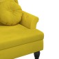 vidaXL Sitzbank mit Kissen Gelb 120,5x65x75 cm Samt vidaXL Sitzbank mit Kissen Gelb 120,5x65x75 cm Samt