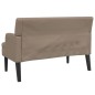vidaXL Sitzbank mit Rückenlehne Cappuccino 112x65,5x75 cm Kunstleder vidaXL Sitzbank mit Rückenlehne Cappuccino 112x65,5x75 cm Kunstleder
