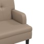 vidaXL Sitzbank mit Rückenlehne Cappuccino 112x65,5x75 cm Kunstleder vidaXL Sitzbank mit Rückenlehne Cappuccino 112x65,5x75 cm Kunstleder