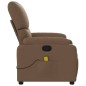 vidaXL Massagesessel Braun Stoff vidaXL Massagesessel Braun Stoff